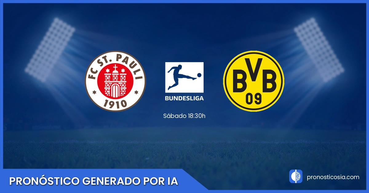 Pronóstico St Pauli vs Borussia Dortmund de BundesLiga