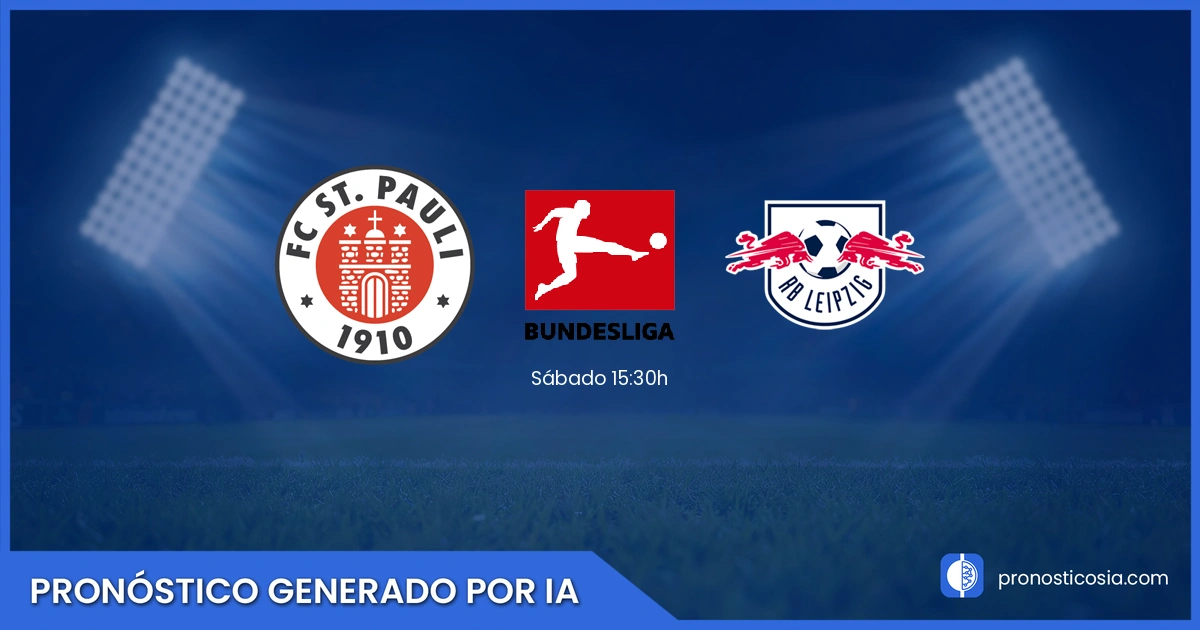 Pronóstico St. Pauli vs Leipzig Bundesliga - Predicción IA y análisis