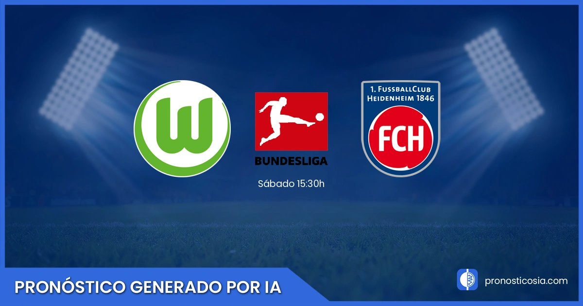 Pronóstico Wolfsburg vs Heidenheim Bundesliga - Predicción IA y análisis
