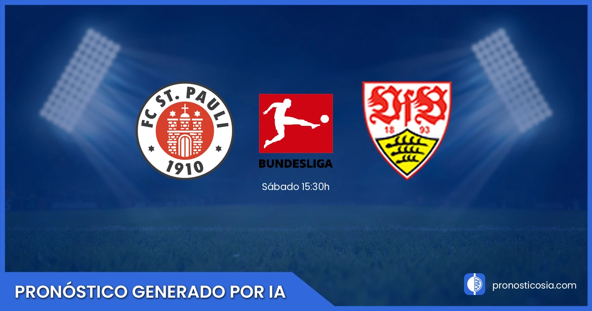 Pronóstico St. Pauli vs Stuttgart Bundesliga - Predicción IA y análisis