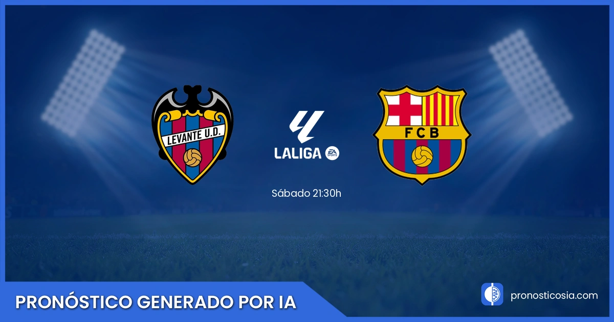 Pronóstico Levante vs FC Barcelona de LaLiga EA Sports