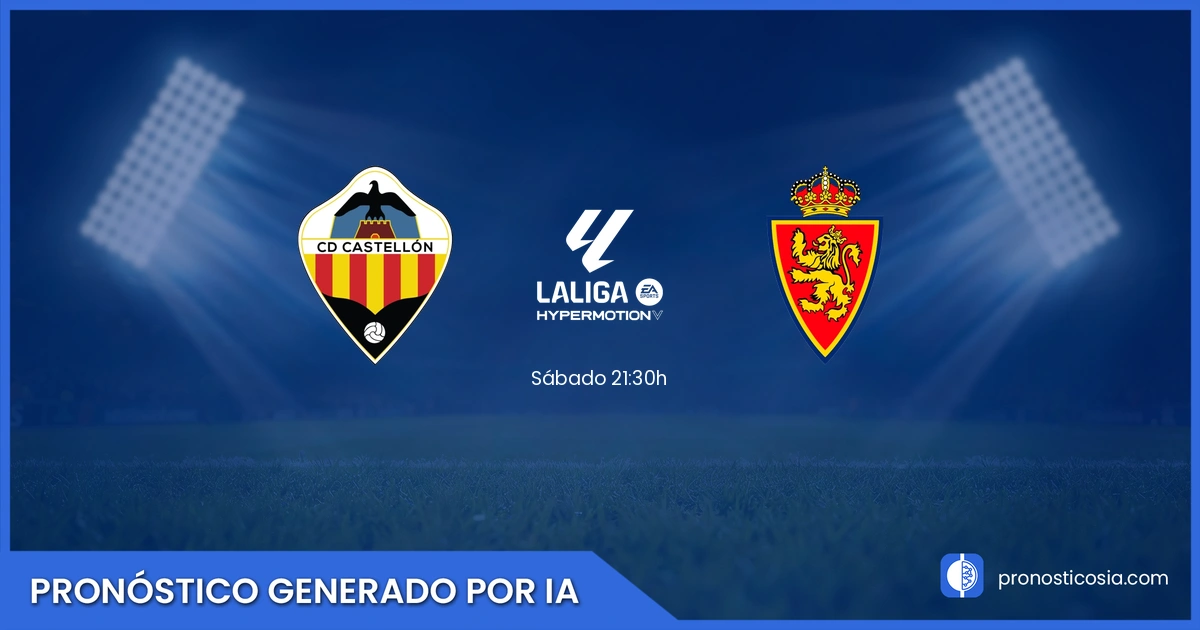 Pronóstico Castellón vs Zaragoza de LaLiga Hypermotion