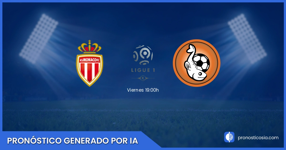Pronóstico Monaco vs Lorient Ligue 1 - Predicción IA y análisis