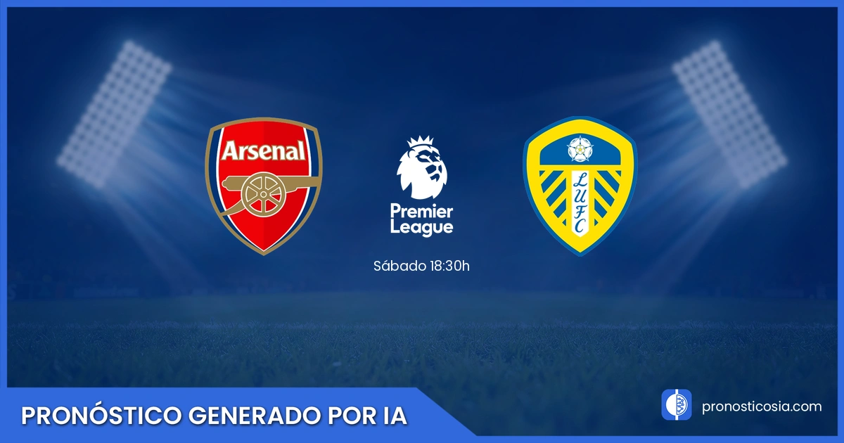 Pronóstico Arsenal vs Leeds de Premier League