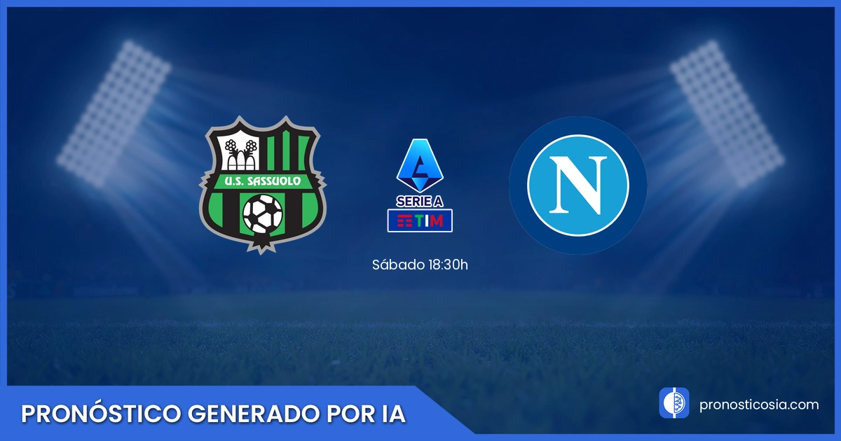 Pronóstico Sassuolo vs Napoles de Serie A