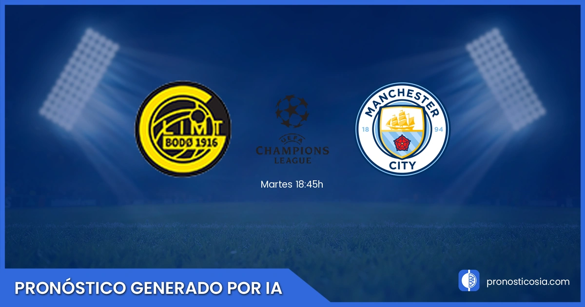 Pronóstico Bodø/Glimt vs Manchester City UEFA Champions League - Predicción IA y análisis