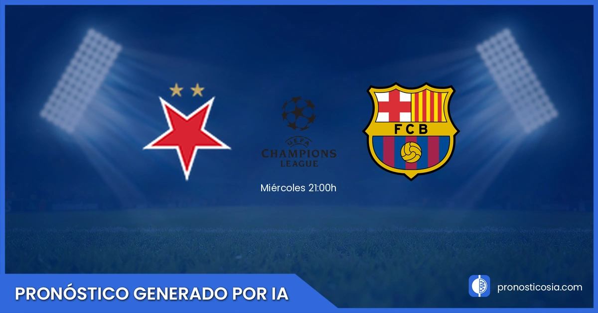 Pronóstico SK Slavia vs Barcelona UEFA Champions League - Predicción IA y análisis